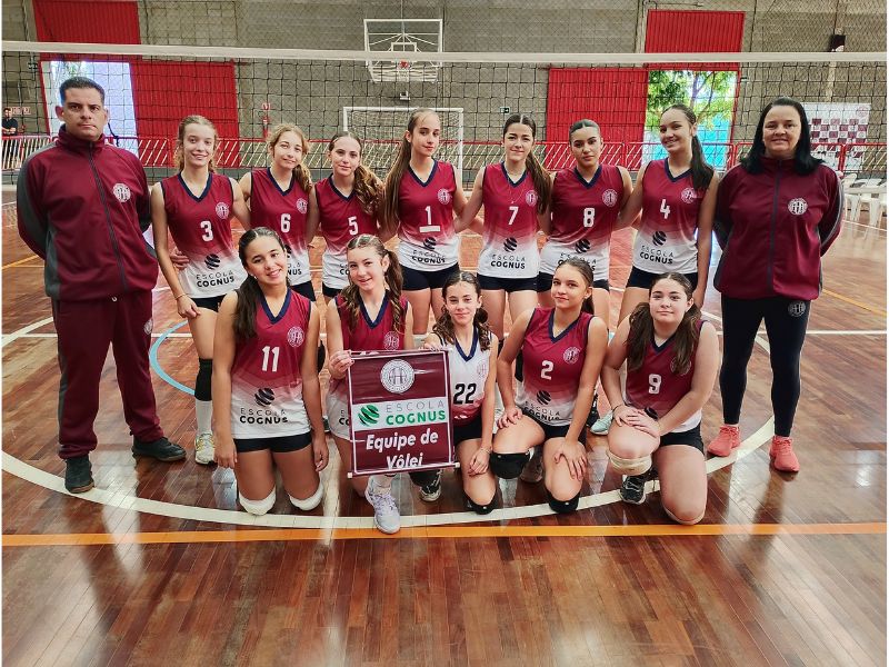 Neste sábado dia 21/06 a equipe sub 14 AAA/ESCOLACOGNUS, recebeu as equipes de Leme, Aguai e Americana, para realizar o festival pela Liga APV