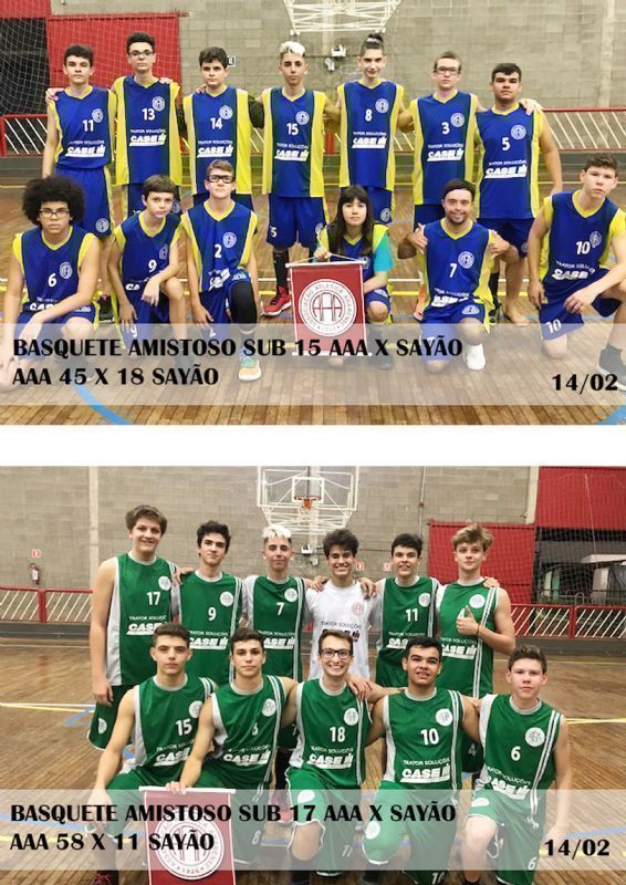 BASQUETE – AMISTOSOS AAA X SAYÃO