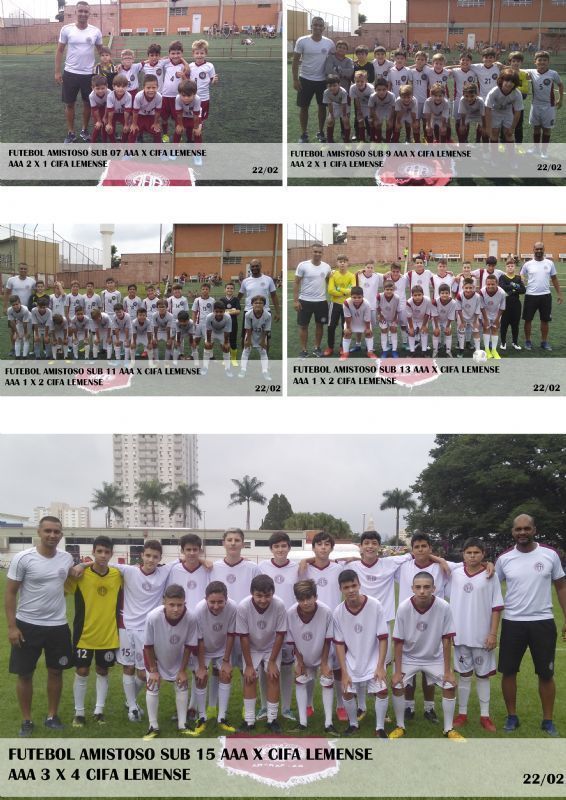AMISTOSO SUB  7, 9, 11, 13 e 15 AAA X CIFA LEMENSE