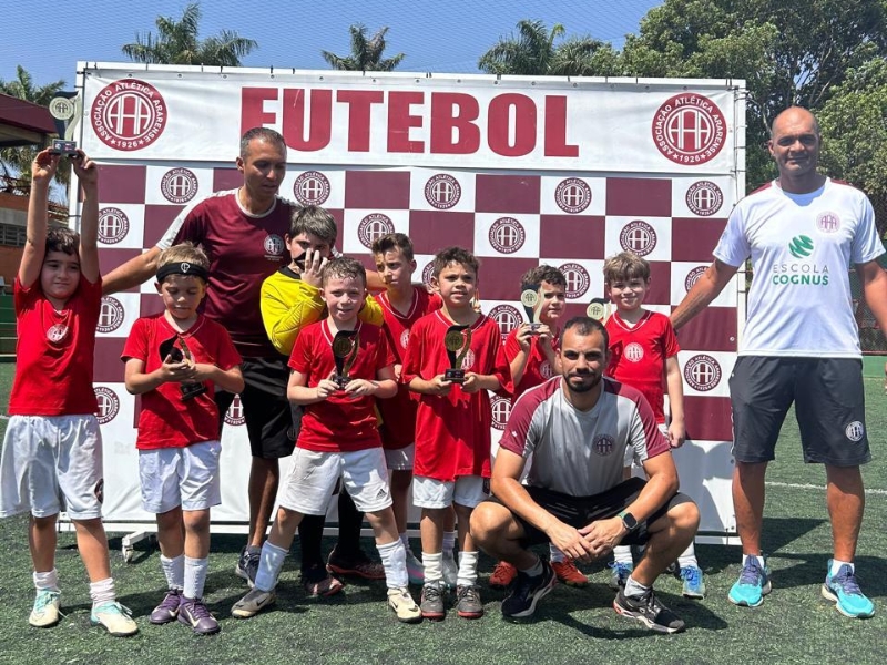Campeonato interno de futebol society na categoria sub 09