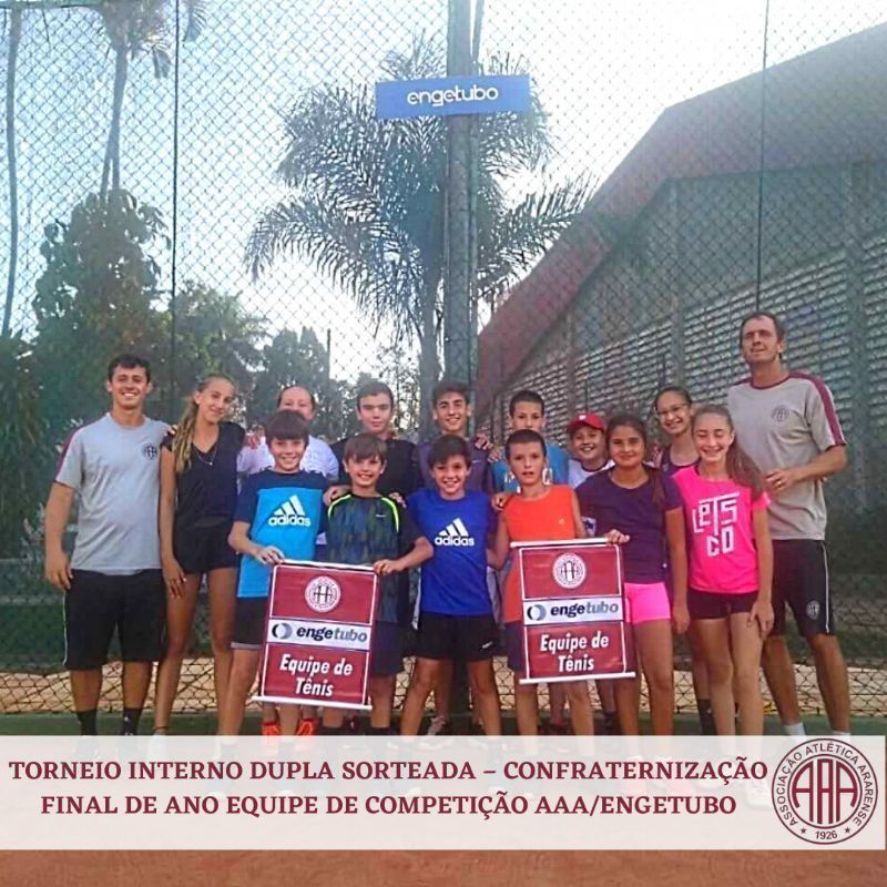 TORNEIO INTERNO DUPLA SORTEADA, CONFRATERNIZAÇÃO FINAL DE ANO, EQUIPE DE COMPETIÇÃO AAA/ENGETUBO